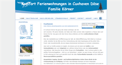 Desktop Screenshot of ferienwohnung-cuxhaven-nordsee.com