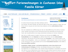 Tablet Screenshot of ferienwohnung-cuxhaven-nordsee.com